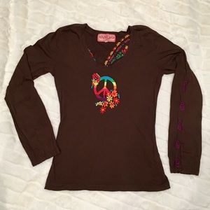 Lucky Brand Embroidered T-shirt